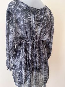 CHIFFON BLACK TUNIC