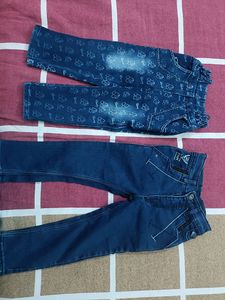 Combo Of 2 Jeans For 4-5 Years Old Girl