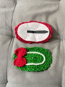 Crochet Hair Clips - Set of 2