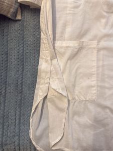 White Oversized Shirt Dress