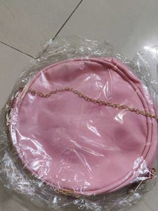 Pink And Gold Brand New Sling Bag For Women