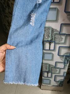 Ripped Flared Jeans