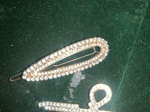 Rhinestone Hair Clips (Set of 3)