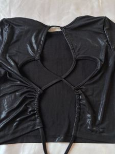 Tokyo Talkies Black Backless Top