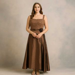 Elegant Brown Ethnic Gown