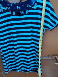 Striped Short Sleeve Top