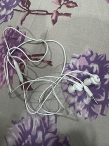 White Wired Earphones