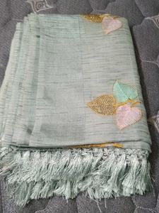 Sage Green Silk Blouse
