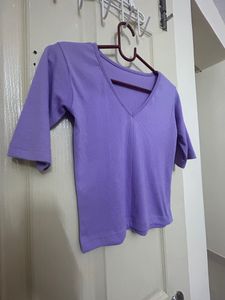 Lavender Crop Top