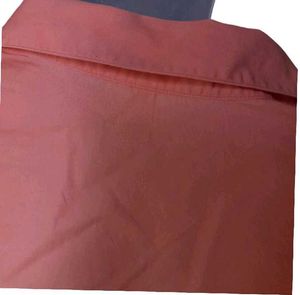 Peach 3/4 Sleeve Button-Up Shirt Small