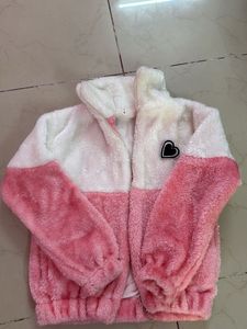 Cute Fuzzy Zip-Up Jacket