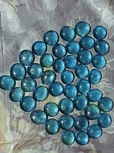 Glossy Blue pebbles(pack of 40)