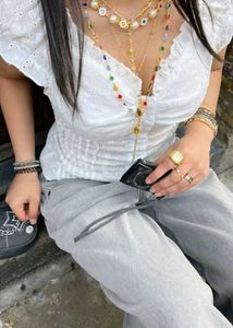 Beaded Cross Pendant Necklace