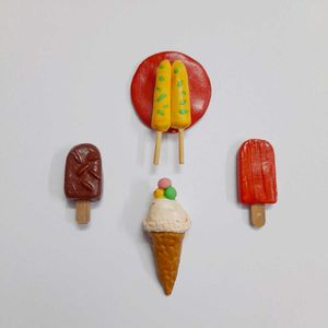 Cute Fridge Magnets | Ice Cream &amp; Kulfi Set