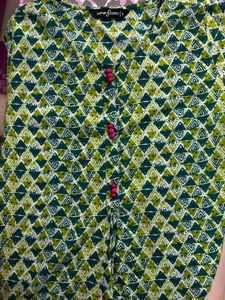 Jaipur Kurti Women Blue &amp; Green Printed “S” Size
