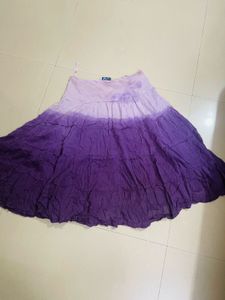 Purple Tie-Dye Skirt