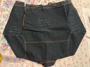 Denim Dark Blue Shade With Hand Work Jacket