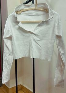 White Crop Top