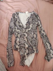 Snakeskin Bodysuit from H&M