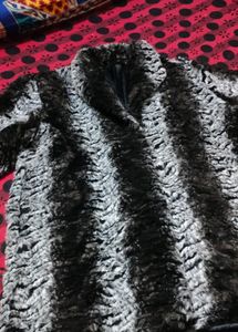 Black And White Fur Coat