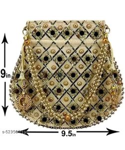 Women Potlis bags(#Golden)