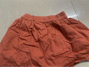 Orange Cat Pocket Skirt