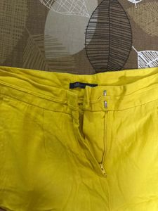 M&amp;S Yellow  Linen Pants