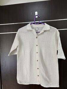 White Patterned Shirt