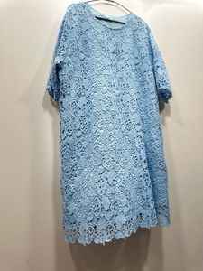 Sky Blue 36 Length Chicken Tunic