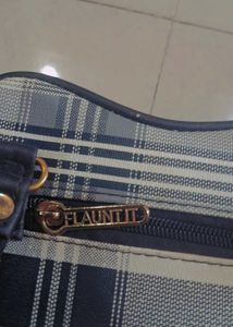 Flauntit Plaid Handbag