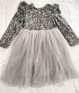 Sparkly Silver Party Dress