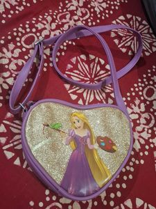 Rapunzel Heart Glitter Bag