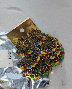 Peacock Inspired Earrings