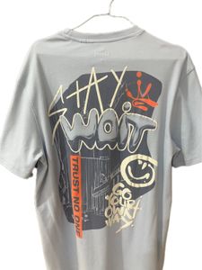 Trendy Blue Graphic T-shirt