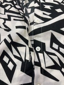 Abstract Print Long Sleeve Shirt