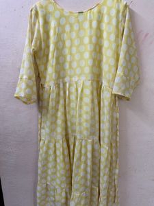Yellow Polka Dress