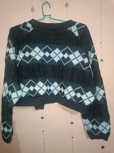 Today Offer (Korean  Crop Cardigan)