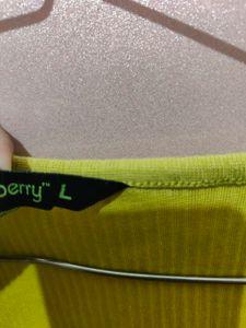 Cute Green Ribbbed Top