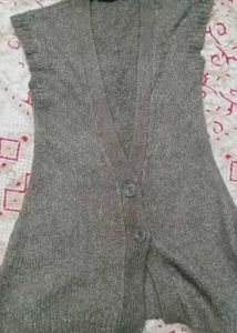 Gray Knit Vest