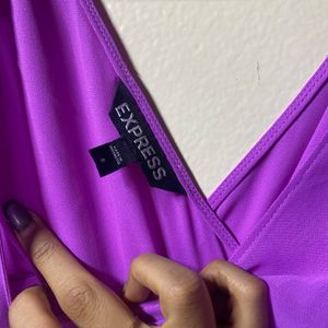 Purple Violet Skater Mini Dress