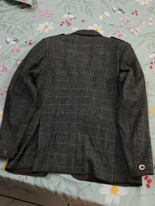 Vintage Style Plaid Blazer