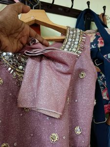 One Day Offer🥳Pink Embellished Lehenga Set