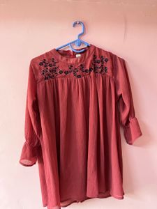 Floral Embroidered Top