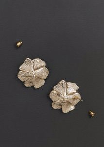 Floral Heavy metal Stud Earrings