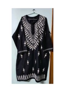 Black Chikankari Kurti