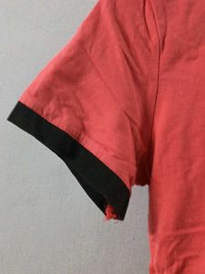 Salmon Ringer Tee - &#34;Not Meow&#34; Graphic