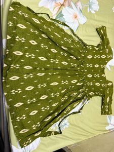 Green Printed Dress