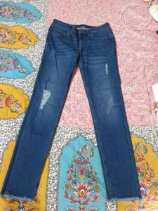 Distressed Denim Jeans