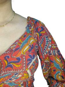 Boho Print Crop Top
