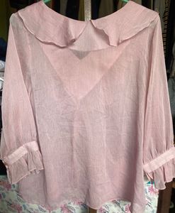 Pink Ruffle Top